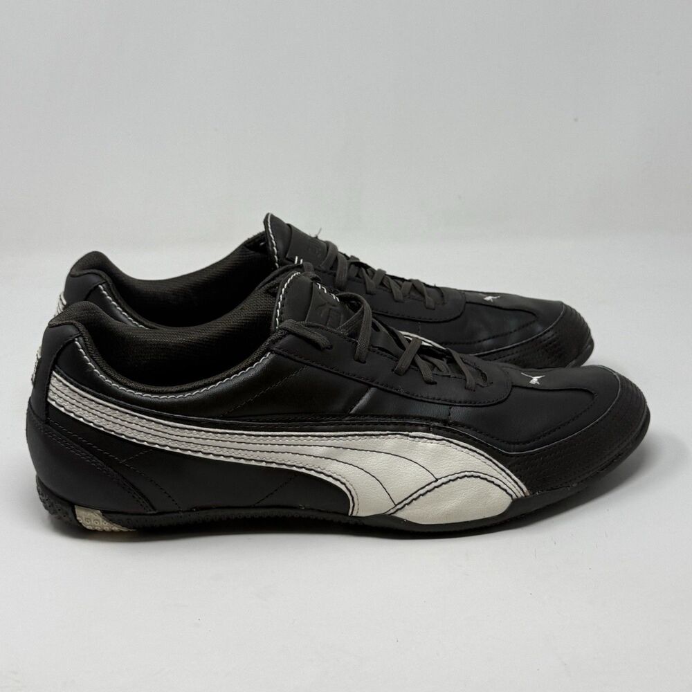 Puma Alsten II Shoes Mens 13 Brown White Leather Hipster Preppy Y2K Sneakers
